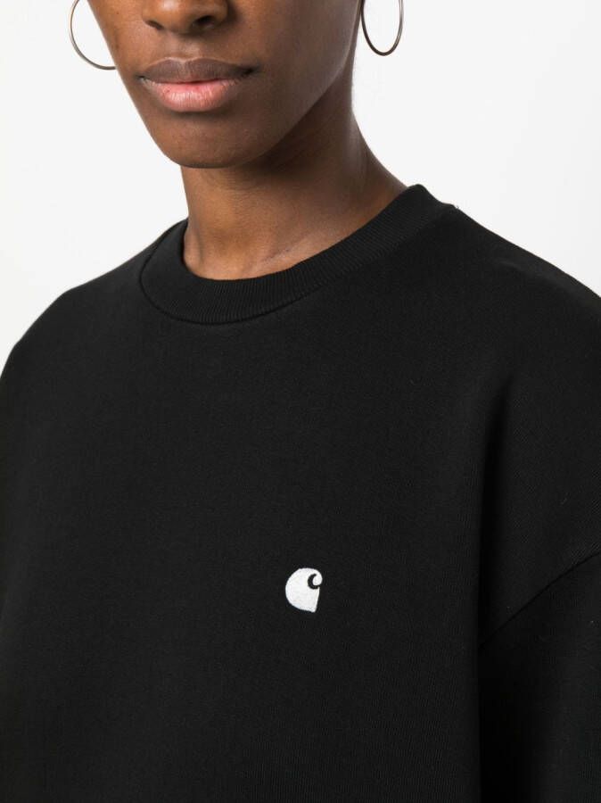 Carhartt WIP Sweater met geborduurd logo Zwart