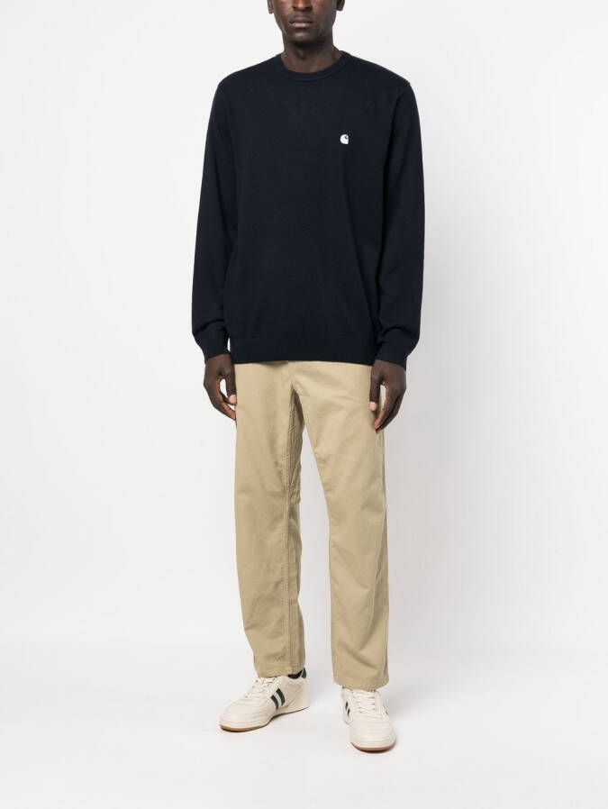 Carhartt WIP Trui met geborduurd logo Blauw