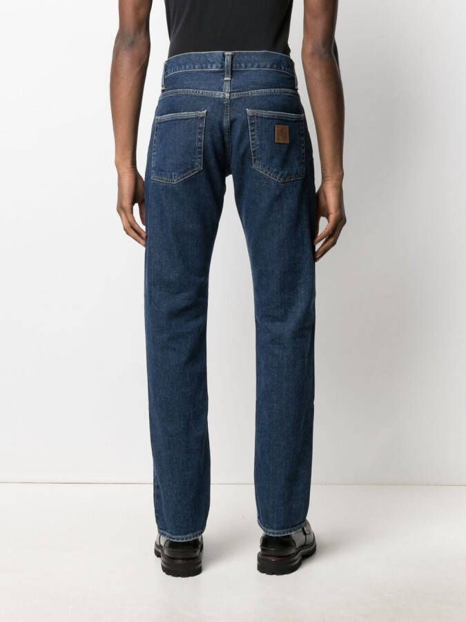 Carhartt WIP High waist jeans Blauw