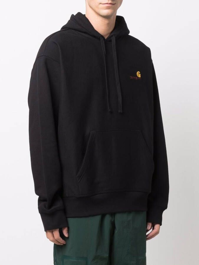 Carhartt WIP Hoodie met geborduurd logo Zwart