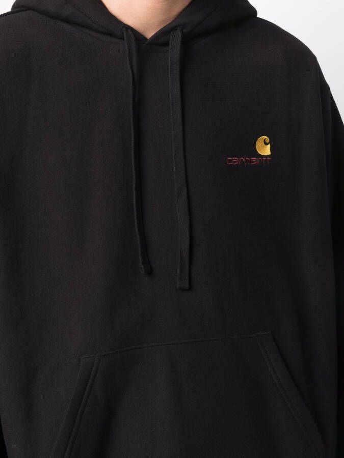 Carhartt WIP Hoodie met geborduurd logo Zwart