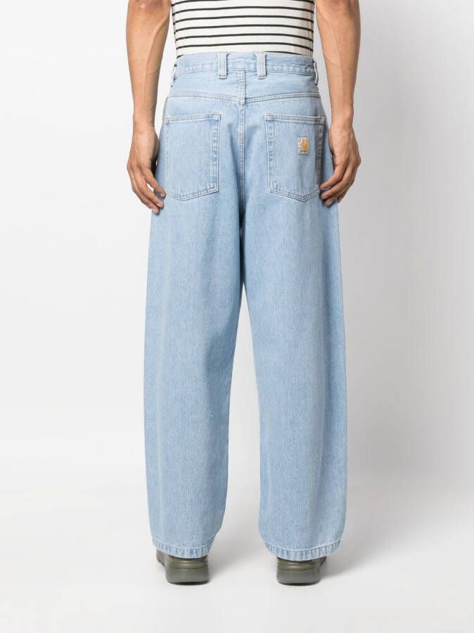 Carhartt WIP Brandon jeans met wijde pijpen Blauw