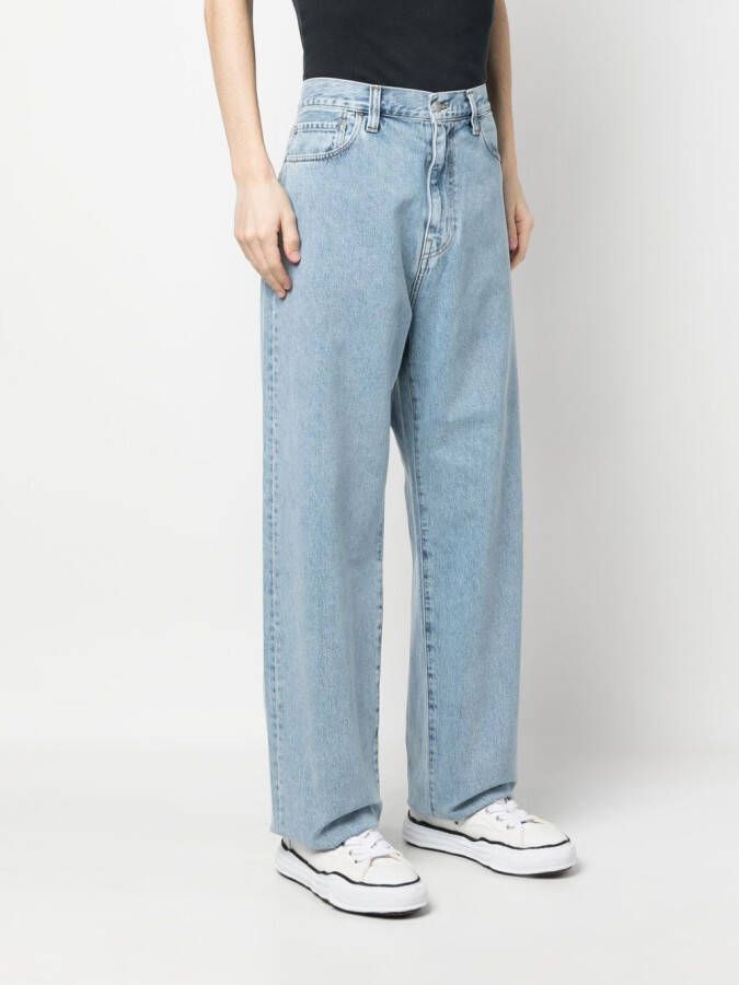 Carhartt WIP Jeans met wijde pijpen Blauw