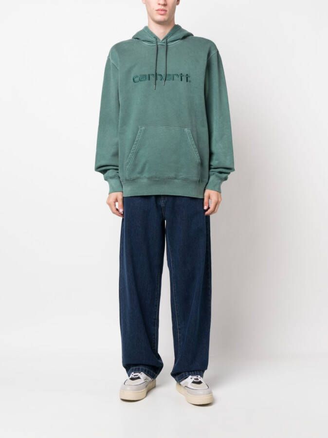 Carhartt WIP Landon katoenen jeans met wijde pijpen Blauw