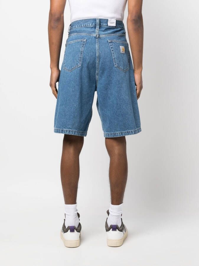 Carhartt WIP Shorts met logo Blauw