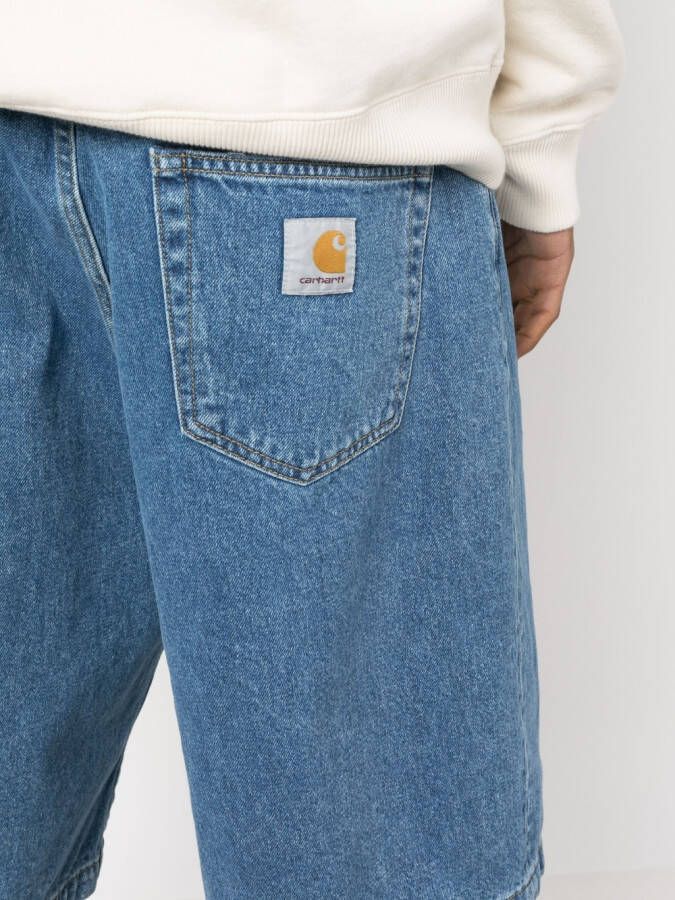 Carhartt WIP Shorts met logo Blauw