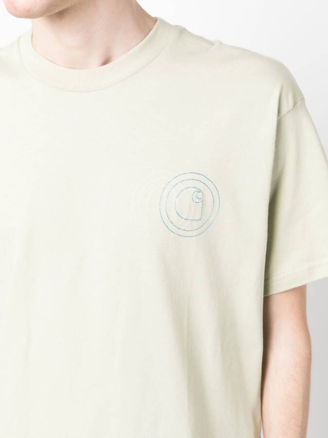 Carhartt WIP T-shirt met geborduurd logo Groen