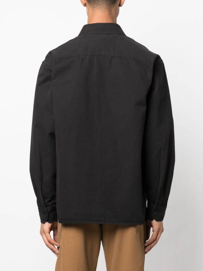 Carhartt WIP Overhemd met logopatch Zwart