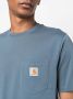Carhartt WIP T-shirt met logopatch Blauw - Thumbnail 5