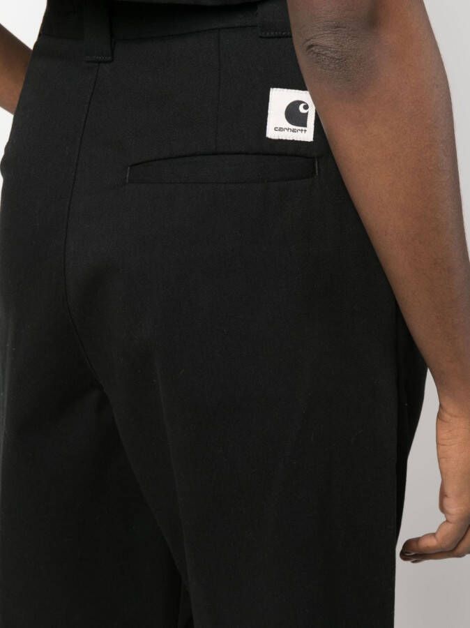Carhartt WIP Shorts met logopatch Zwart