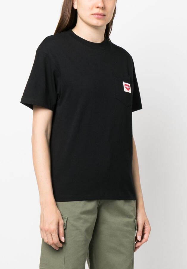 Carhartt WIP T-shirt met logopatch Zwart