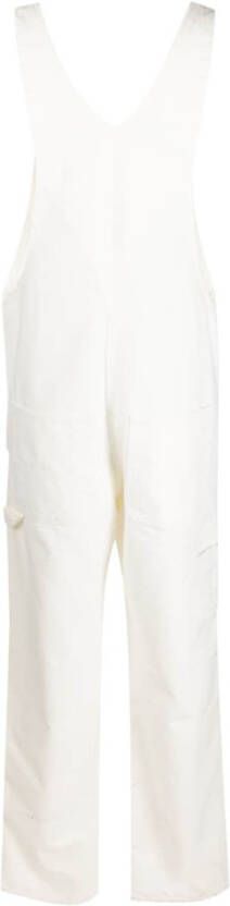 Carhartt WIP Tuinbroek met logopatch Wit