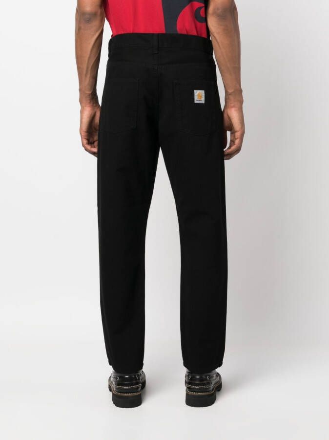Carhartt WIP Jeans met logopatch Zwart