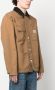 Carhartt WIP Mantel met enkele rij knopen Bruin - Thumbnail 3