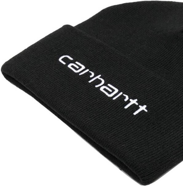 Carhartt WIP Muts met geborduurd logo Zwart