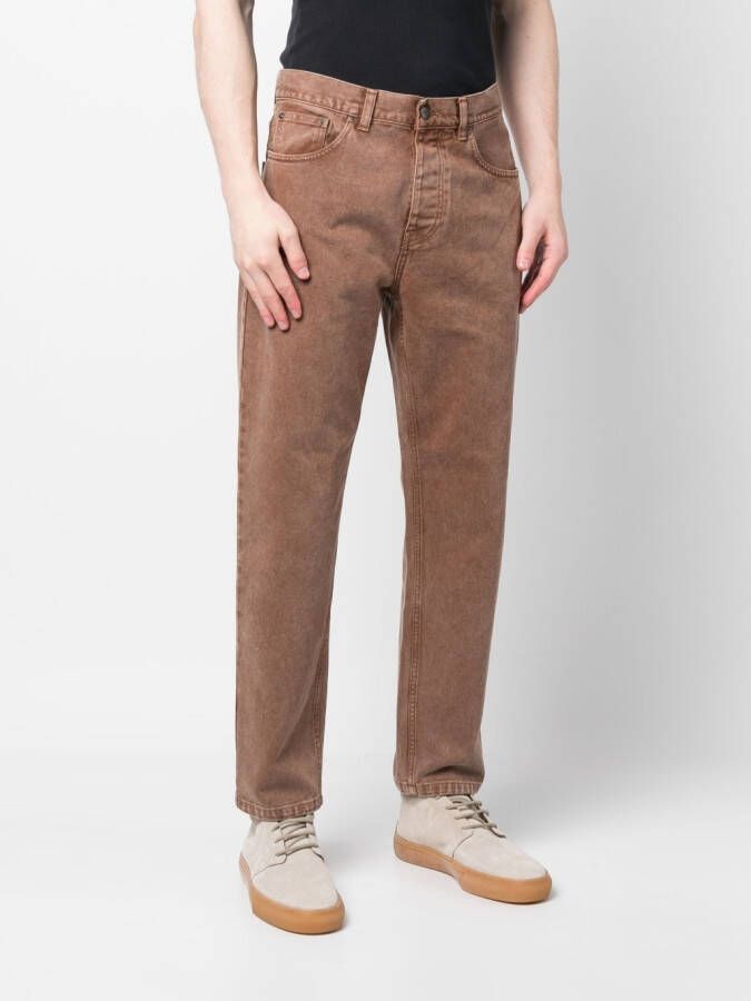 Carhartt WIP Jeans met toelopende pijpen Bruin