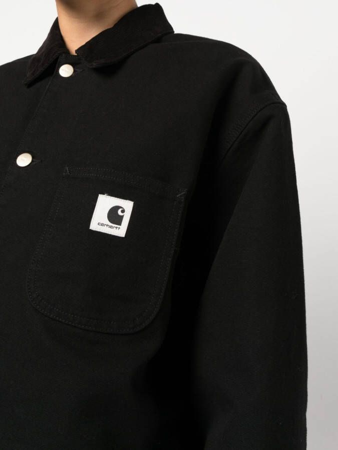 Carhartt WIP Jack van biologisch katoen Zwart