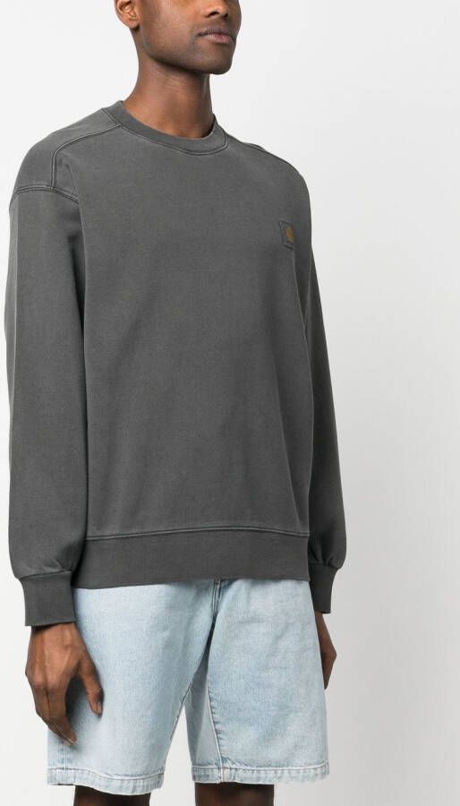 Carhartt WIP Sweater met logopatch Grijs
