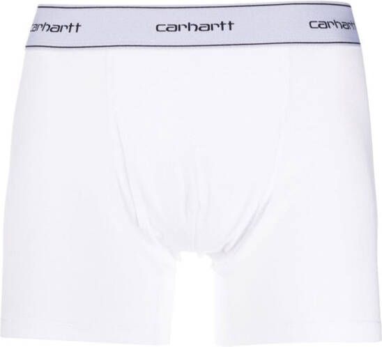 Carhartt WIP Set van twee boxershorts met logoband Wit