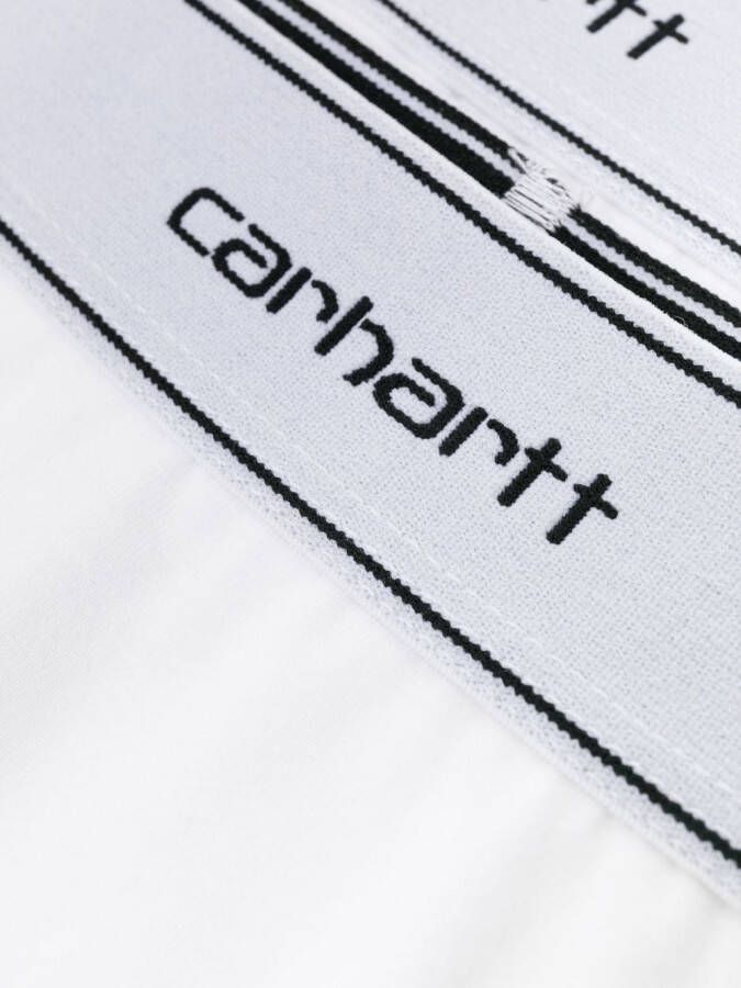 Carhartt WIP Set van twee boxershorts met logoband Wit
