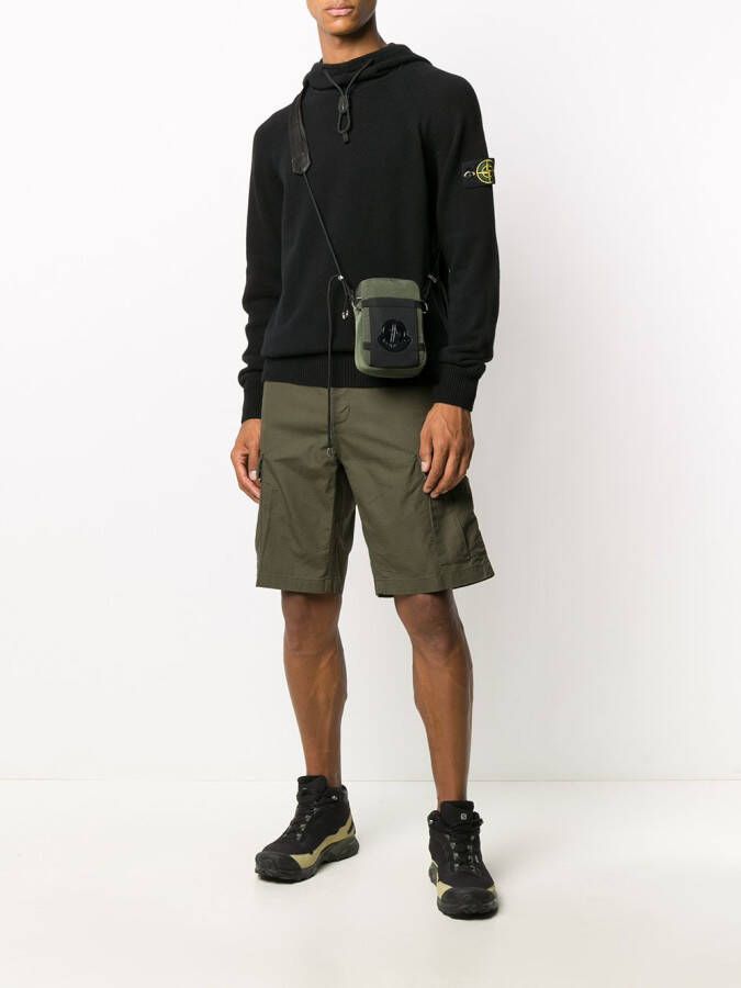 Carhartt WIP Shorts met logopatch aan zijkant Groen