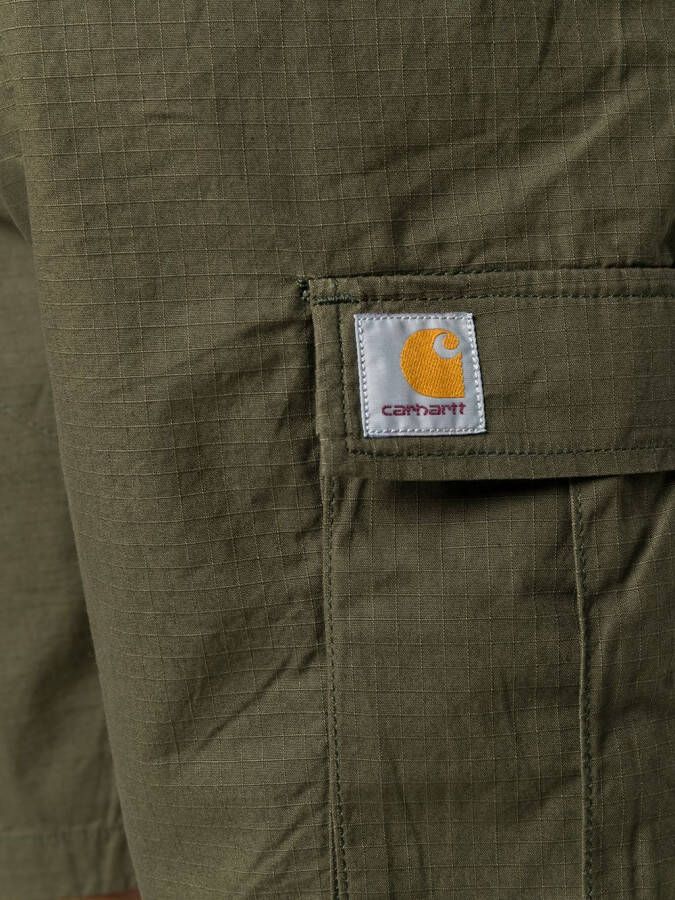 Carhartt WIP Shorts met logopatch aan zijkant Groen