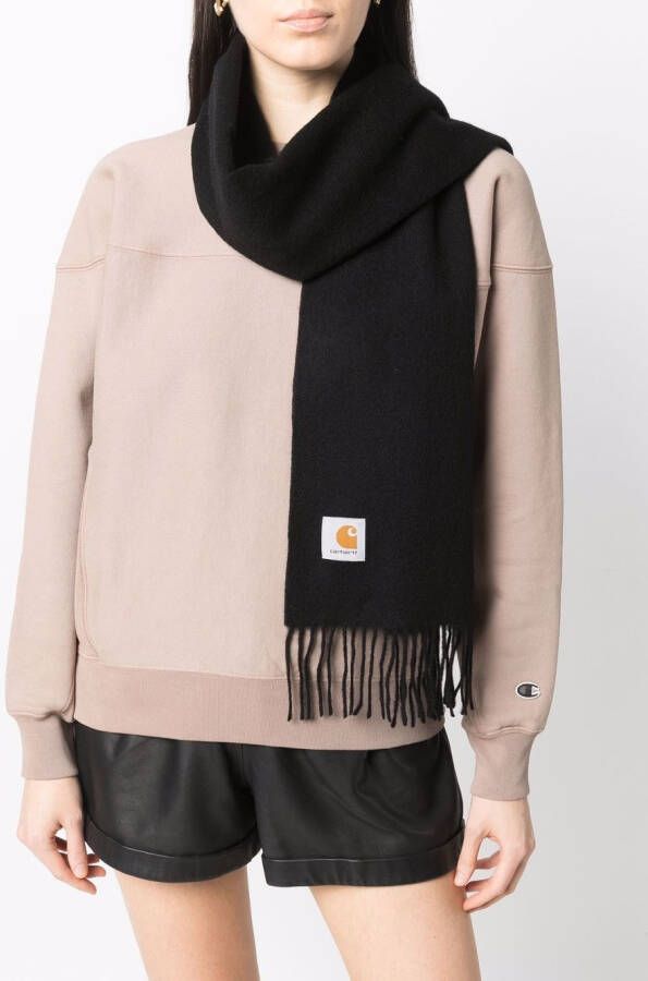 Carhartt WIP Sjaal met franje Zwart