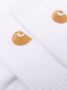 Carhartt WIP Sokken met geborduurd logo Wit - Thumbnail 2