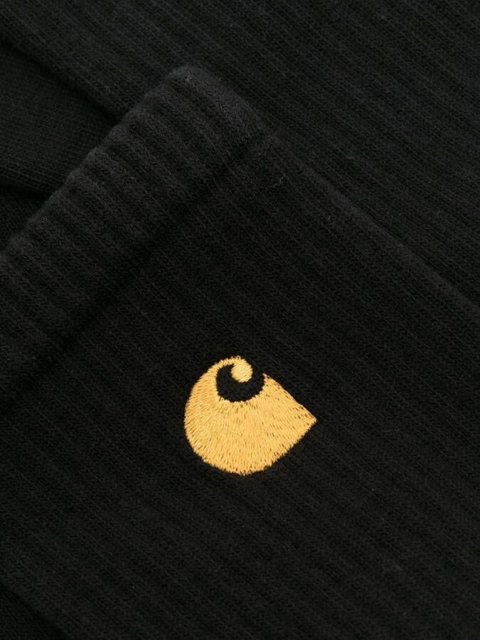 Carhartt WIP Sokken met geborduurd logo Zwart