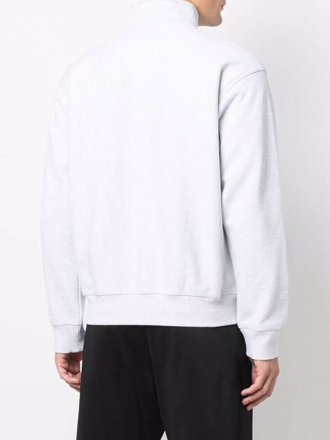 Carhartt WIP Sweater met halve rits Grijs