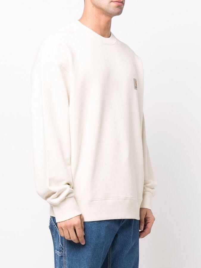 Carhartt WIP Sweater met logopatch Beige