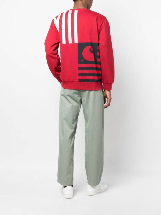 Carhartt WIP Sweater met logoprint Rood