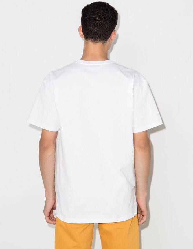 Carhartt WIP T-shirt met geborduurd logo Wit