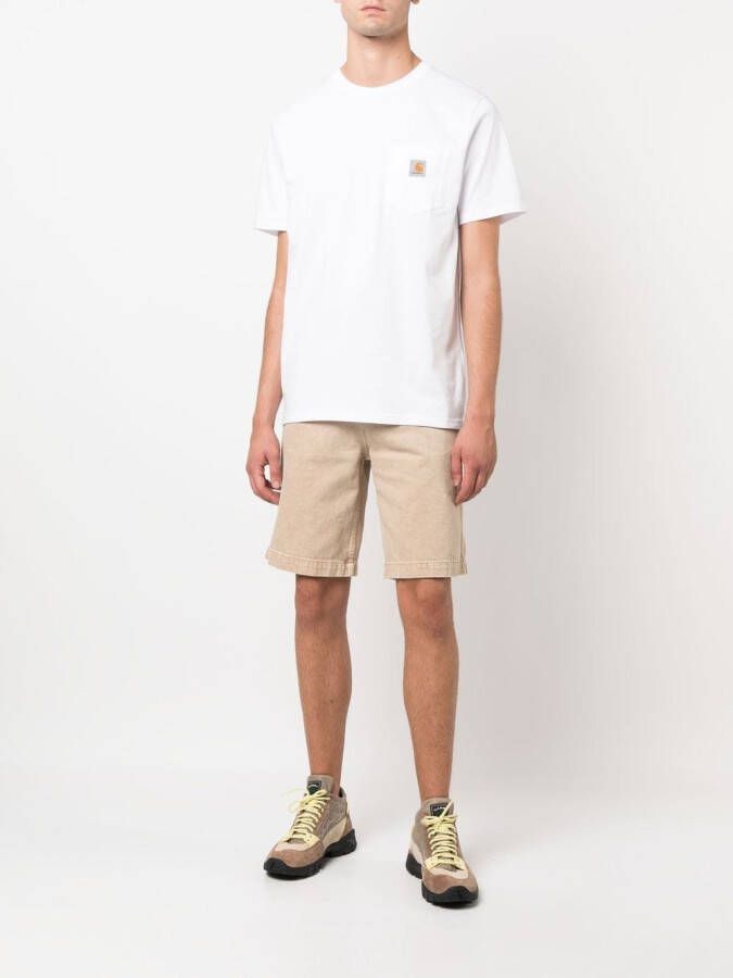 Carhartt WIP T-shirt met logopatch Wit