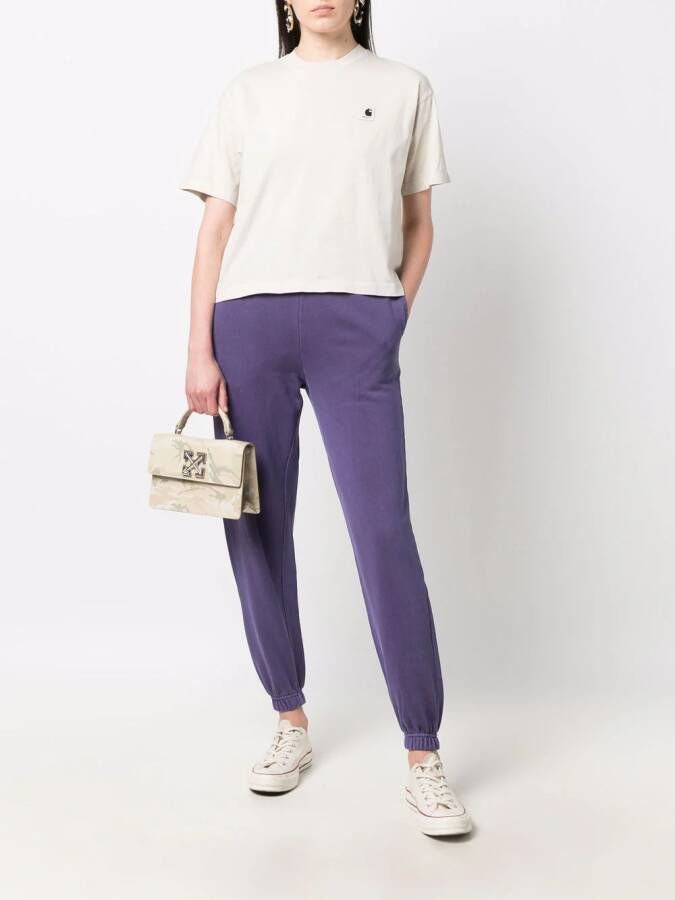 Carhartt WIP T-shirt met logopatch Beige