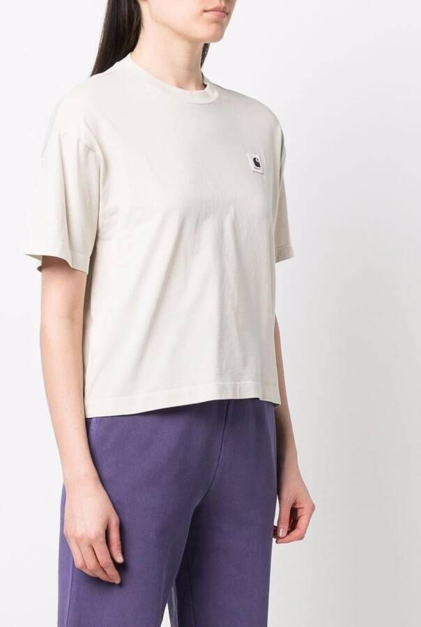 Carhartt WIP T-shirt met logopatch Beige