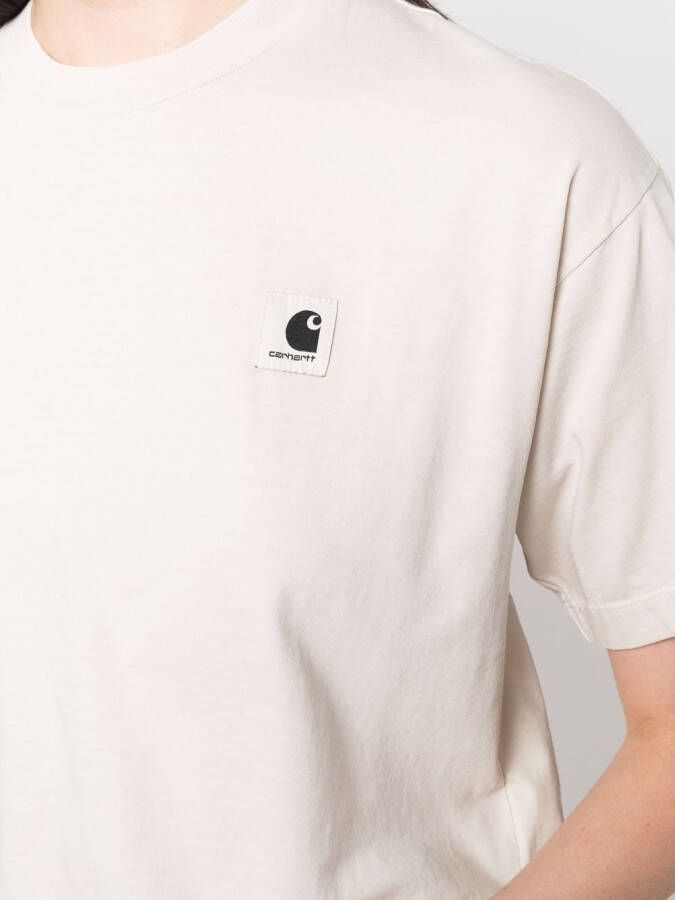 Carhartt WIP T-shirt met logopatch Beige