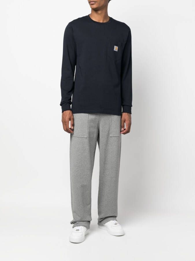 Carhartt WIP T-shirt met logopatch Blauw