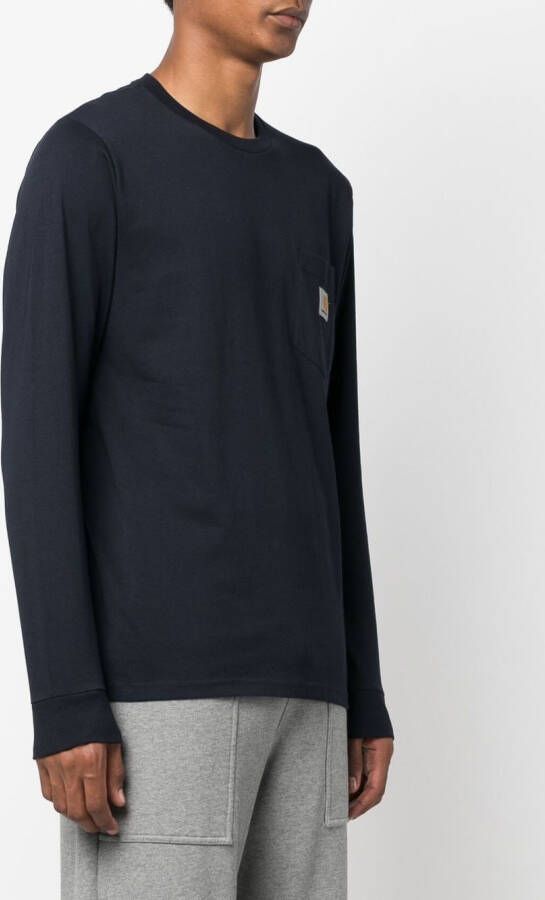 Carhartt WIP T-shirt met logopatch Blauw