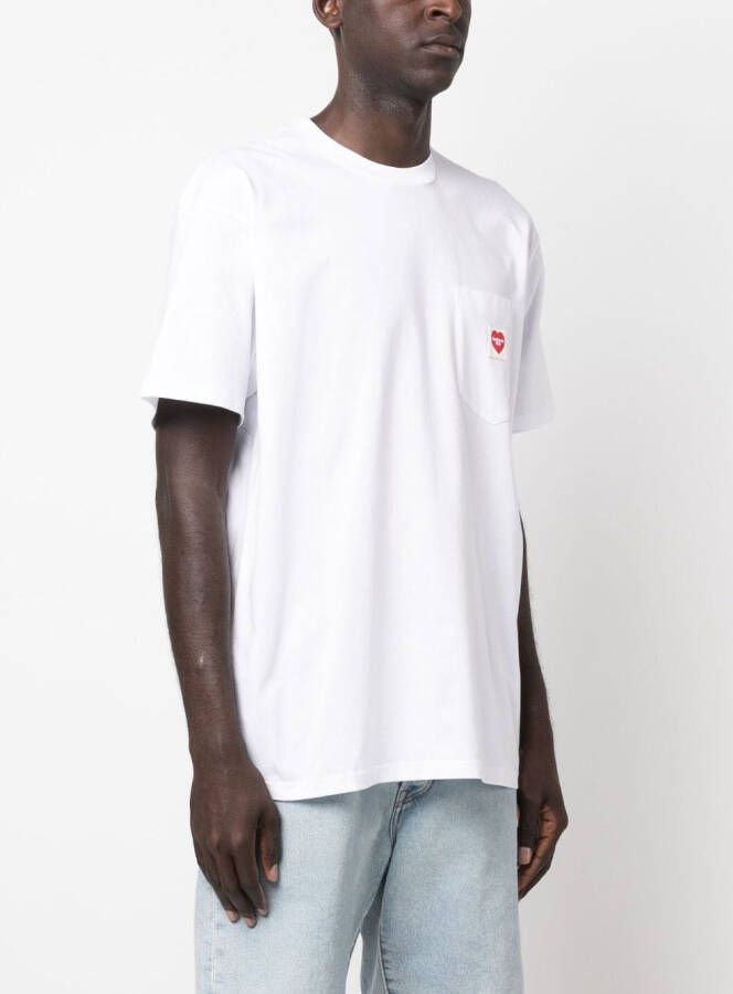 Carhartt WIP T-shirt met logopatch Wit