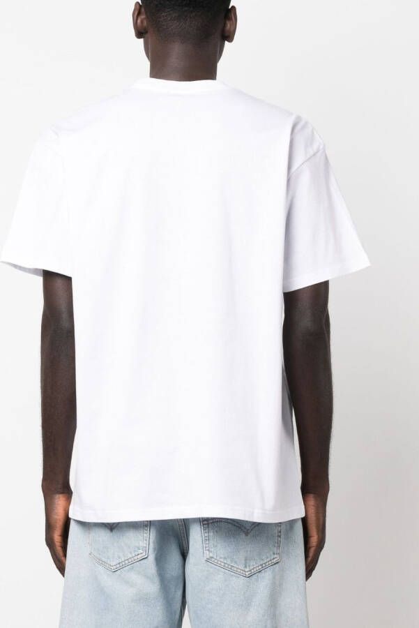 Carhartt WIP T-shirt met logopatch Wit