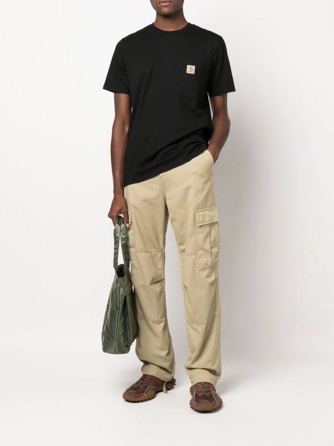 Carhartt WIP T-shirt met logopatch Zwart