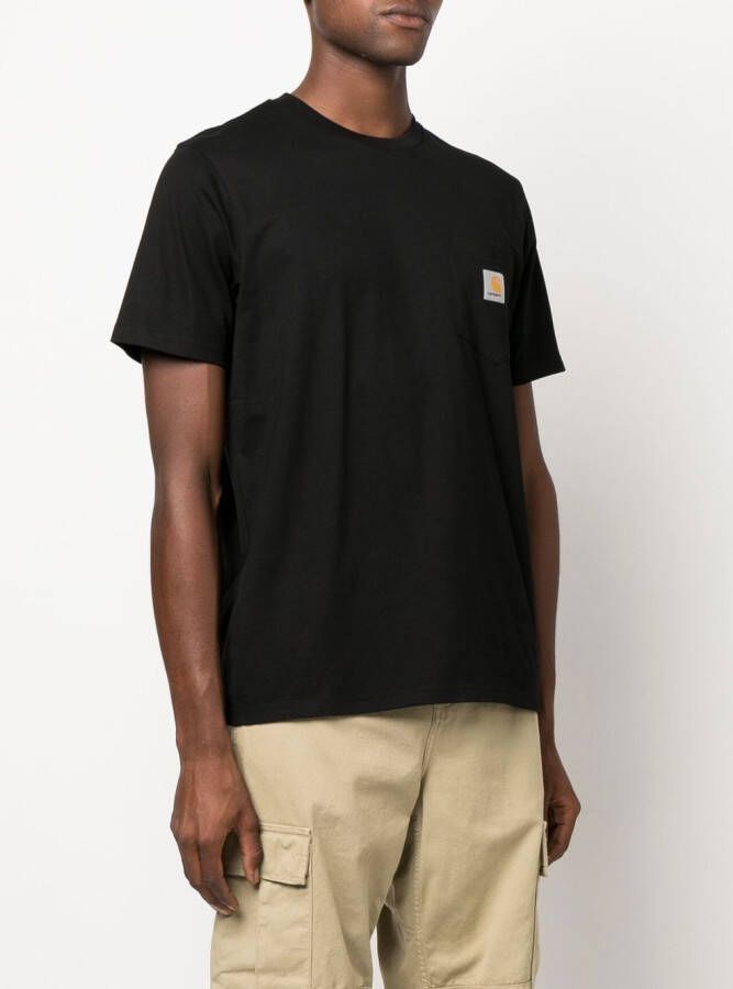 Carhartt WIP T-shirt met logopatch Zwart