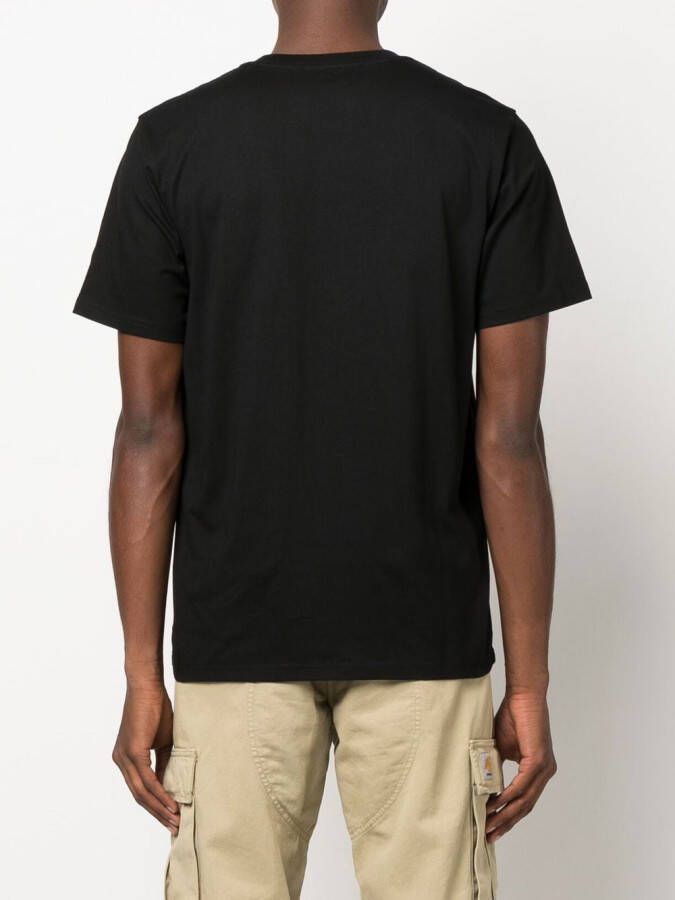 Carhartt WIP T-shirt met logopatch Zwart