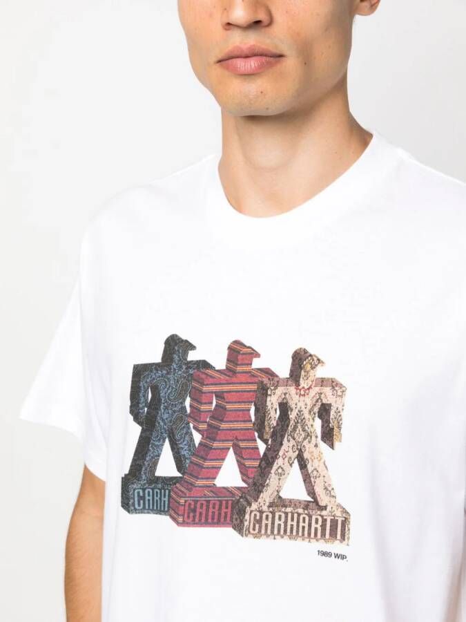 Carhartt WIP T-shirt met logoprint Wit