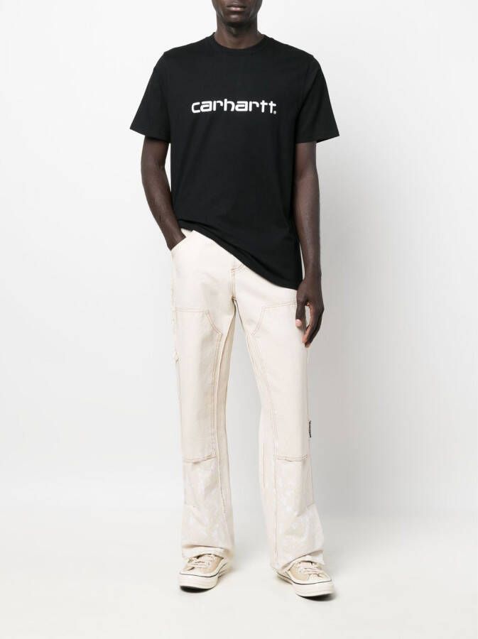 Carhartt WIP T-shirt met logoprint Zwart