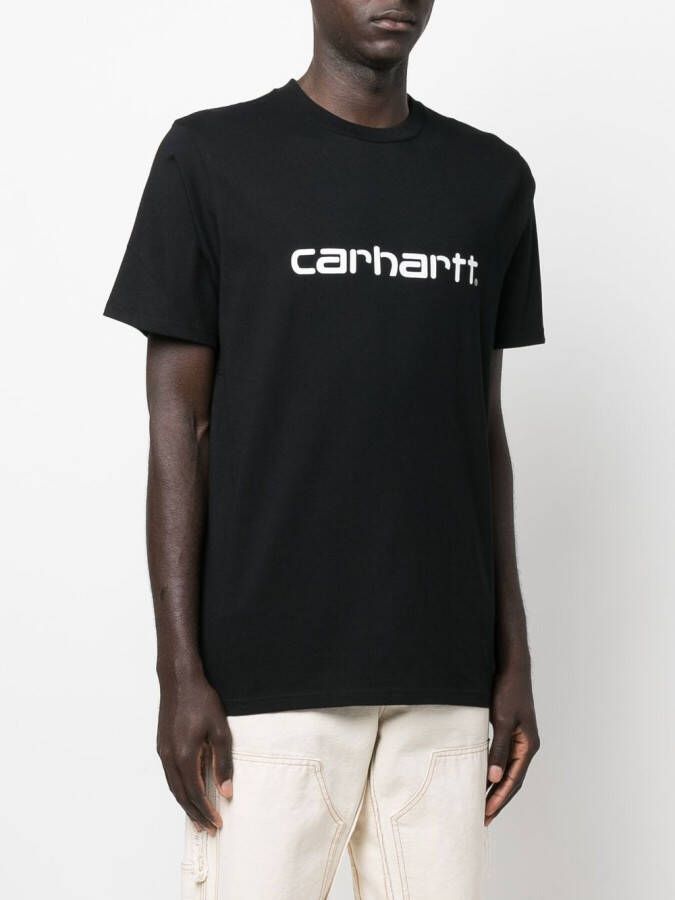 Carhartt WIP T-shirt met logoprint Zwart