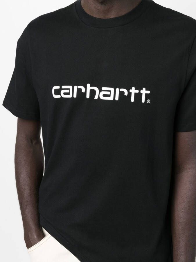 Carhartt WIP T-shirt met logoprint Zwart