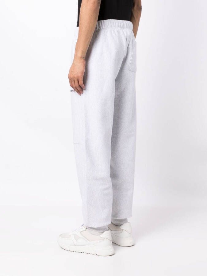 Carhartt WIP Trainingsbroek met geborduurd logo Grijs