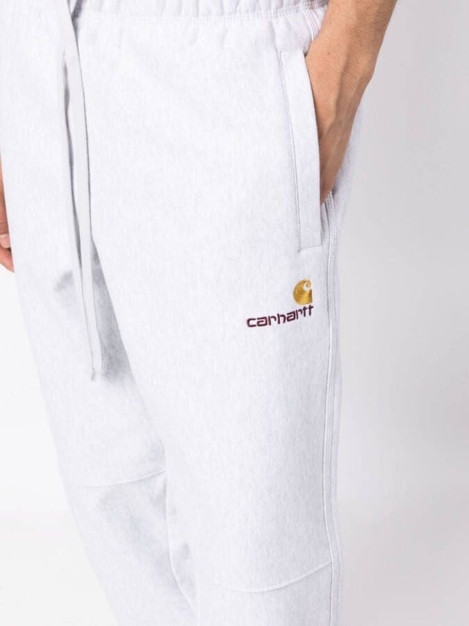 Carhartt WIP Trainingsbroek met geborduurd logo Grijs